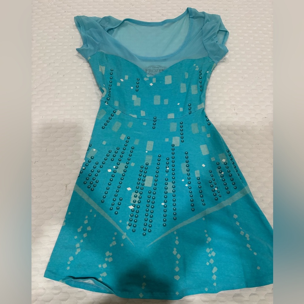 Frozen Blue Dress with Sequin Details